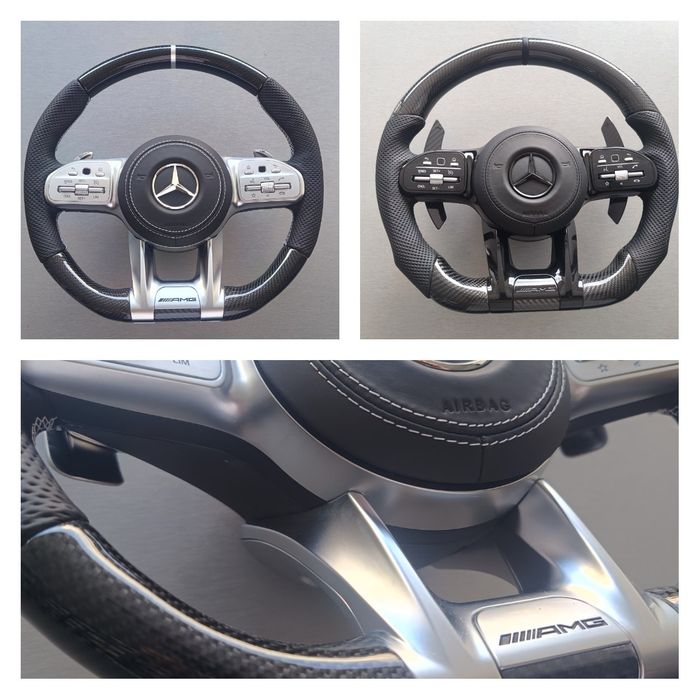 Карбонови Amg волан за Mercedes КАРБОН G/ E / C / S - CLS, GLE, CLS др.