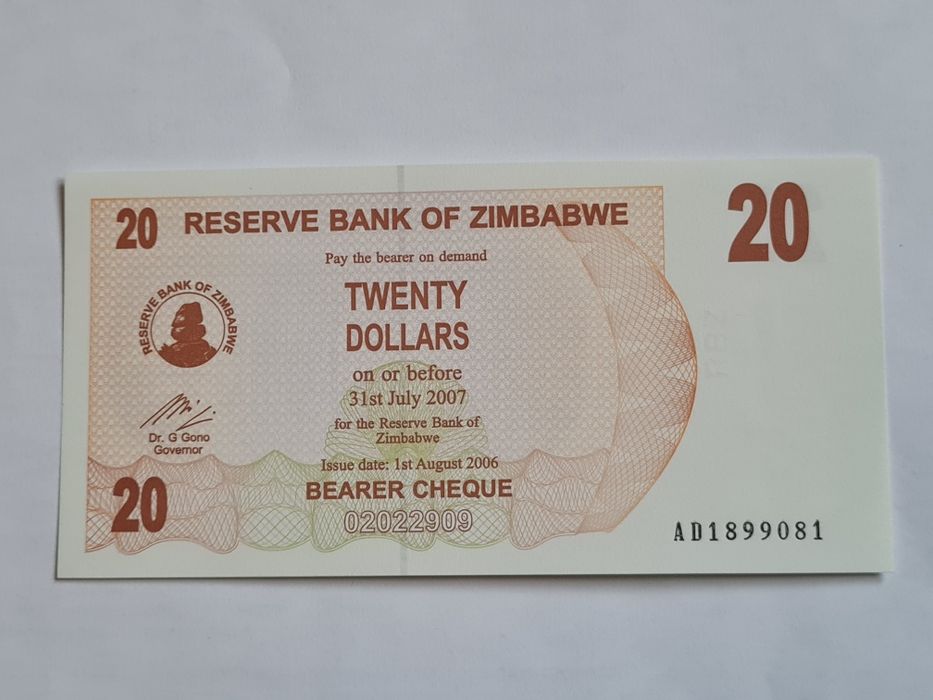 Евтини Банкноти от Зимбабве. UNC