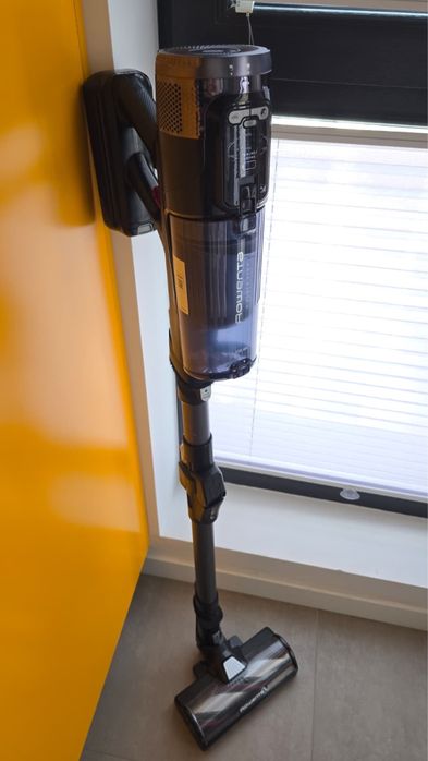 Aspirator vertical Rowenta X-Force Flex 12.60 NEO RH9LC1WO cu mop, 380W, autonomie 60 min, panou de control, recipient praf 0.65L, albastru & negru