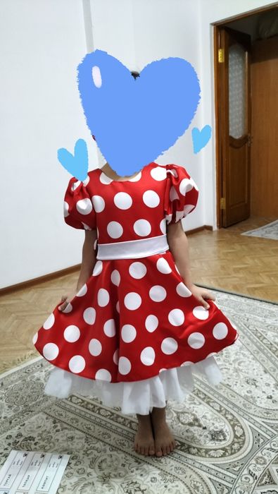 Платье для девочки горошек