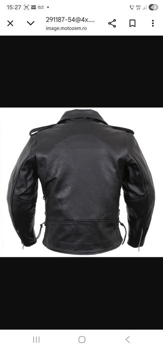 Vand geaca piele moto noua
