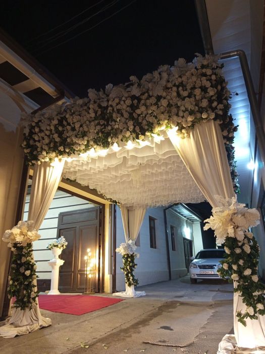 Гуллар билан безатиш (Оформление свадеб )