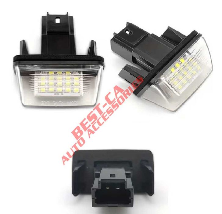 Set 2 lampi numar LED pentru Peugeot 206/207 307/308 407 Citroen C3 C4