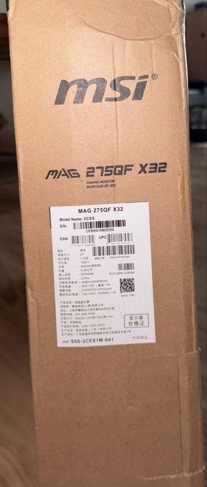 Продается монитор msi 320герц 2к 27 дюймов