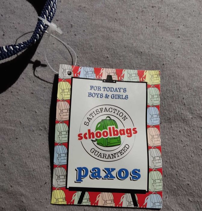 Ghiozdan/Backpack Paxos vintage police style nou cu etichete