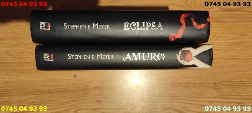 carte carti stephenie meyer eclipsa si Amurg pret pe ambele
