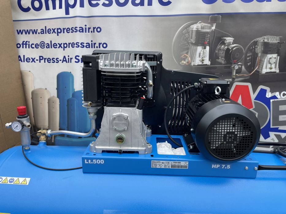 Compresor Profesional cu pistoane 500l/7,5HP/11Bar/5,5kw/Garantie 2ani