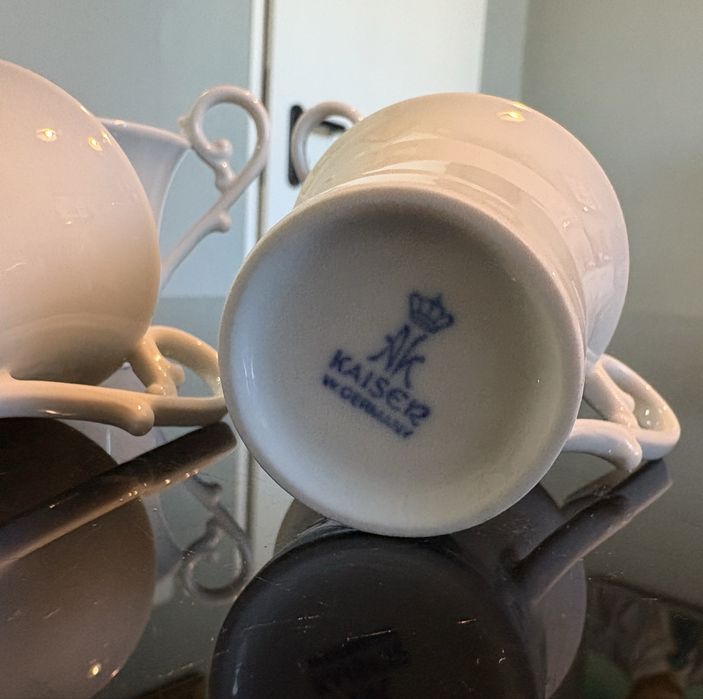 Порцеланови винтидж чаши за кафе/еспресо/капучино на Kaiser -W.Germany