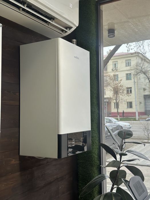 Настенный котел Welkin 32kw  работает на низком давлении газа.