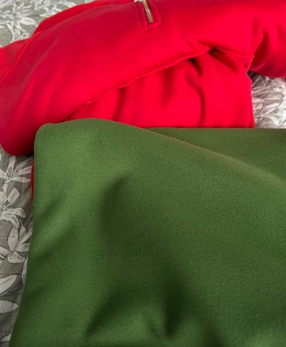 Ткань пальтовая зелёный цвет