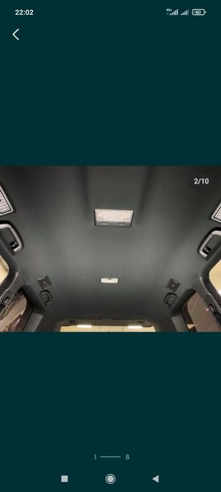 Реставрация и перетяжка потолка авто