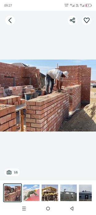 Qurilish ustalar xizmati gʻisht beton regel kalonnaxizmati