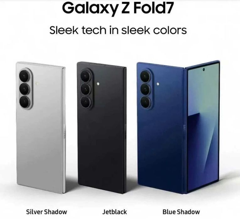 НОВ! Samsung Galaxy Z Fold 7 5G 256GB 12RAM Jet Black / Blue / Silver