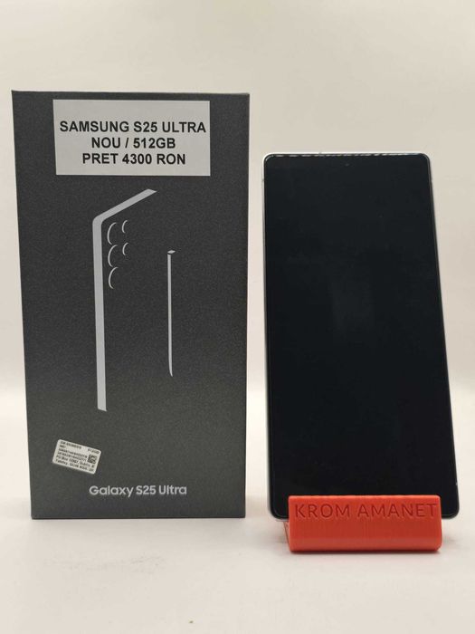 Samsung S25 Ultra / NOU / 0 MINUTE / 512 GB/ WhiteSilver *Krom Amanet*