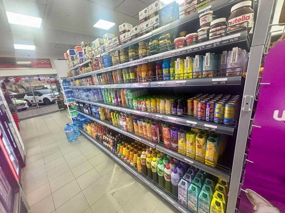 НОВО! Стелажи за магазин, рафтове, оборудване, етикетни принтери!