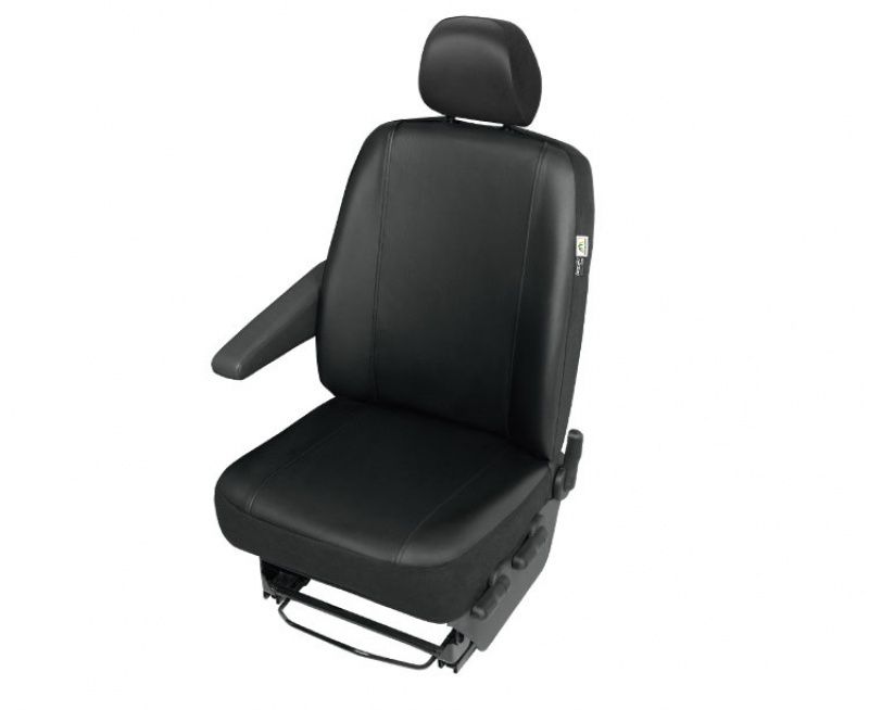 Husa auto scaun sofer Practical DV1 Master imitatie piele neagra pentru Renault Master 3, Opel Movano 3, Nissan NV 400, dupa 2010