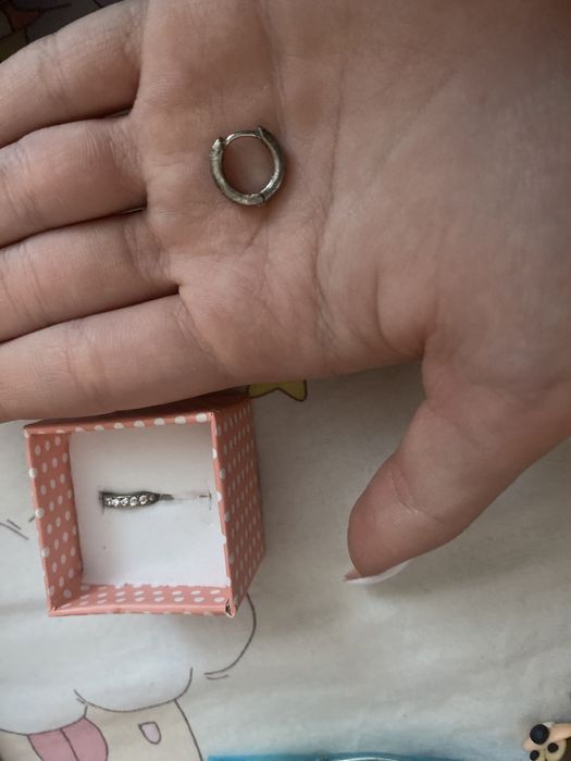 Сребърни обеци/Сертификат