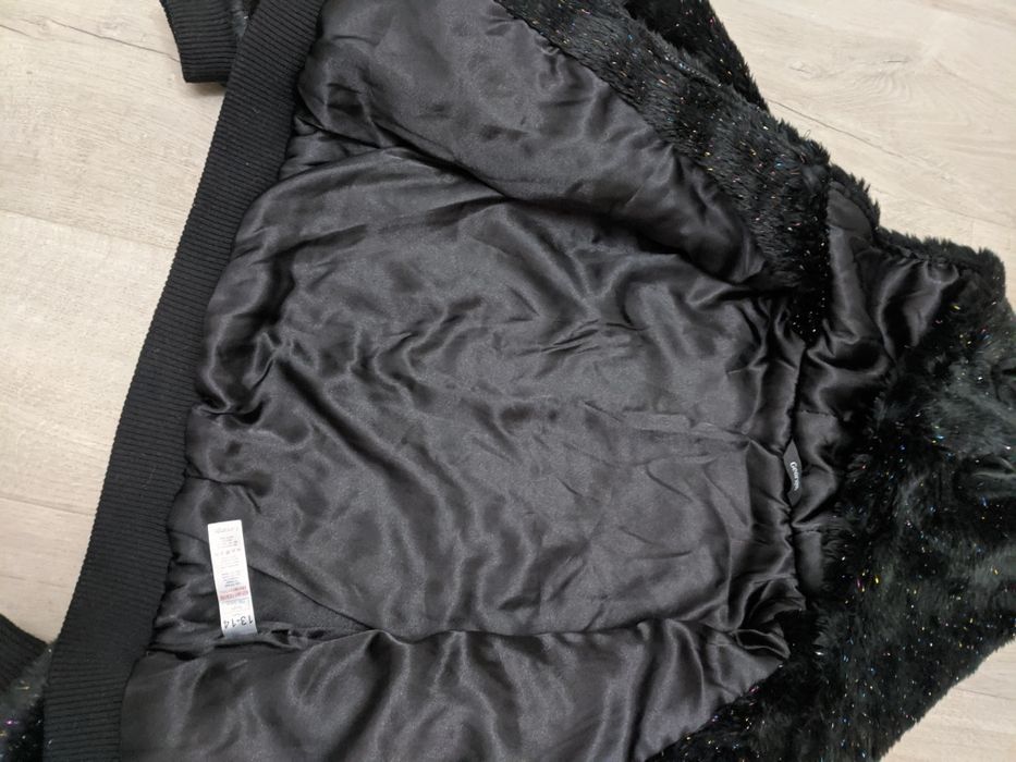 Jachetă scurta blană H&M 13-14 ani, XS