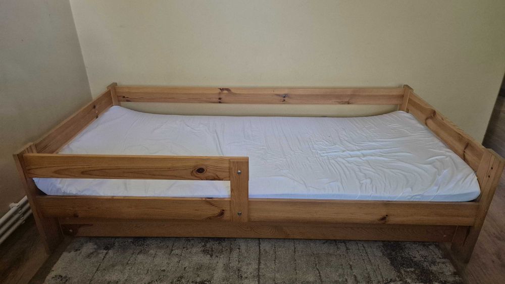 Pat pentru copii 160x80 + saltea si sertar