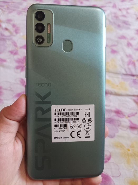 Smartfon TECNO SPARK7 8/32 (KF6M) Green