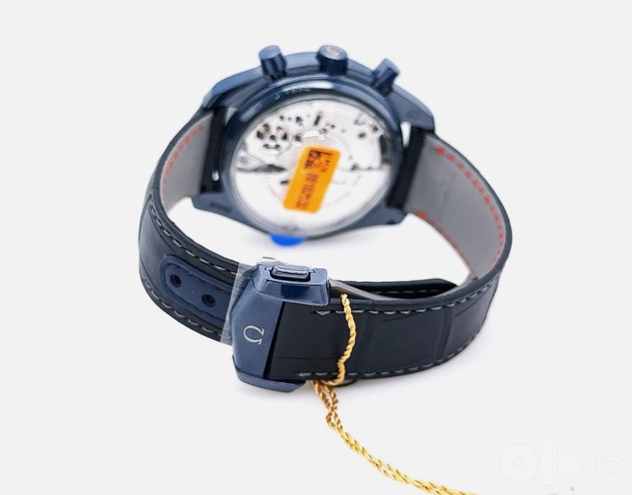 Часы Omega Speedmaster Moonphase (Синяя керамика / Авантюрин)