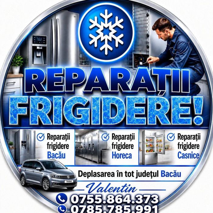 Reparații frigidere  Bacău