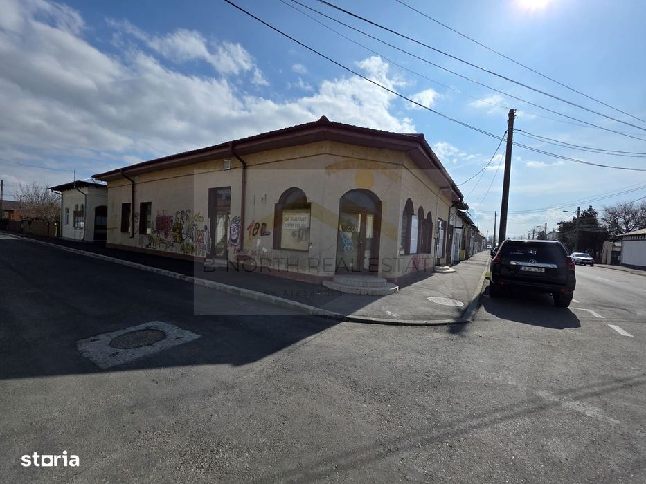 Spațiu comercial în centrul vechi Urziceni |Clădire stradală de colț |
