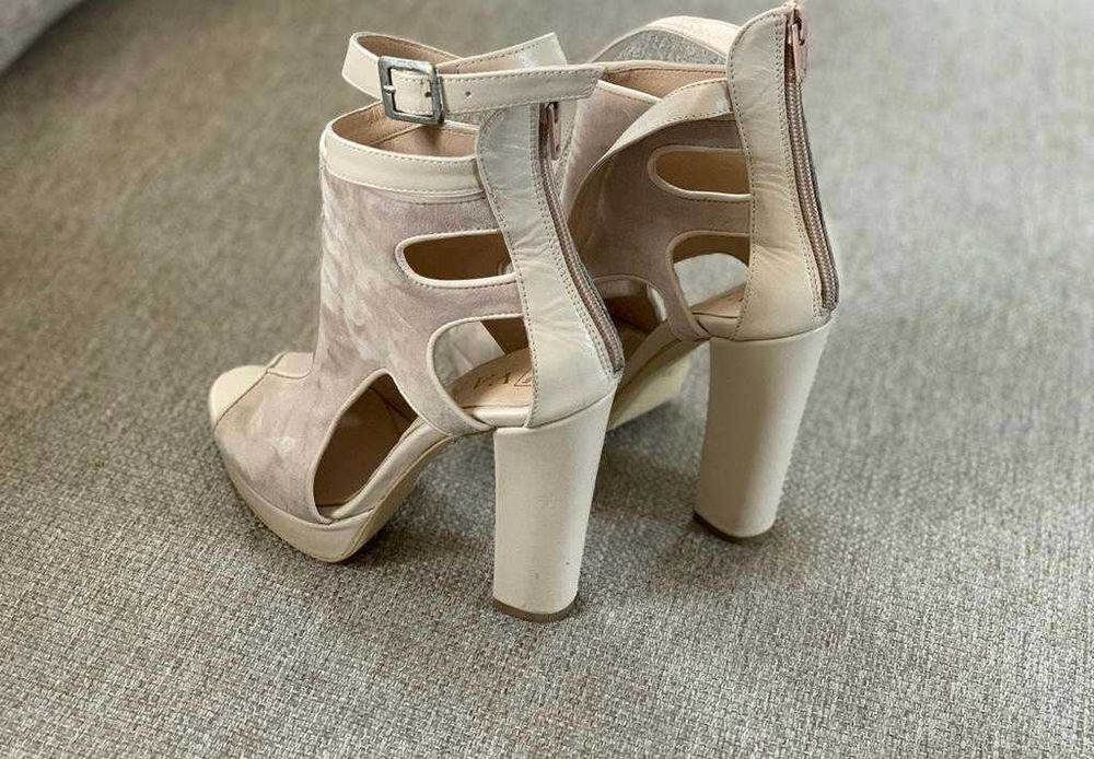 Sandale din piele naturala mate