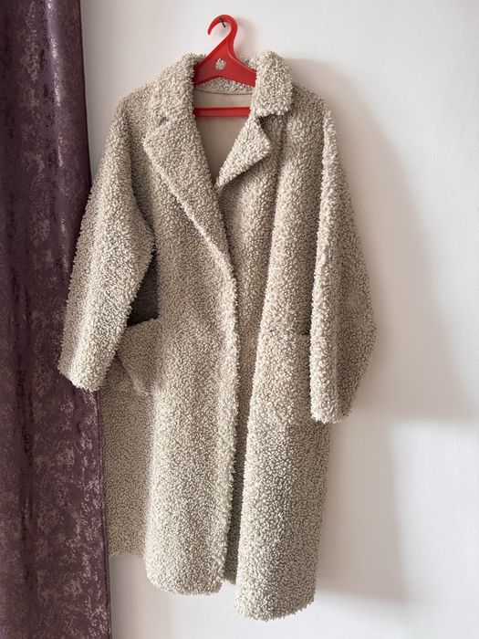 Шубка тэдди бежевая