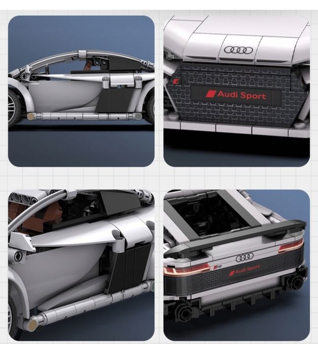 CADA Audi R8 Coupé 1/14 – 536 Pièces – RC + App – 5,5 Km/h – Batterie Incluse – Dès 8 Ans