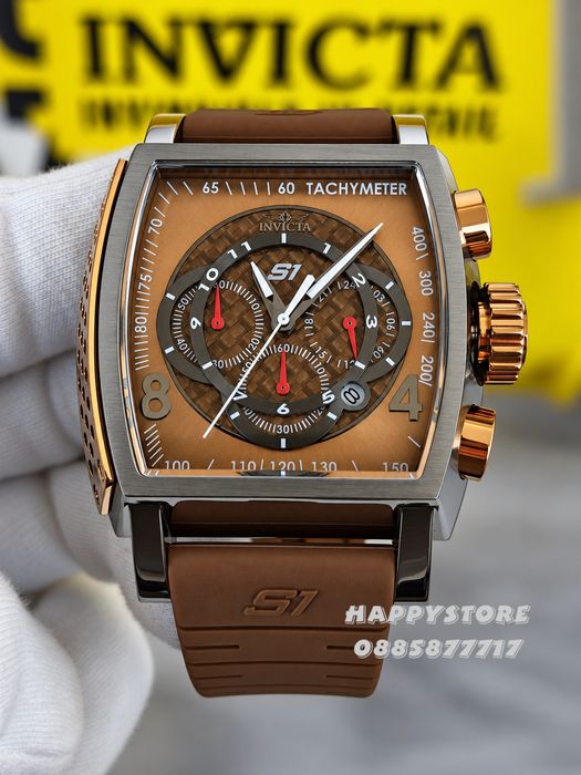 INVICTA S1 Rally Concentric brown 48 mm, Инвикта нов мъжки часовник