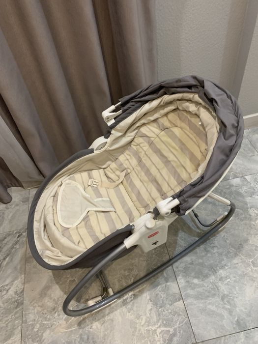 Детская люлька качалка с козырьком