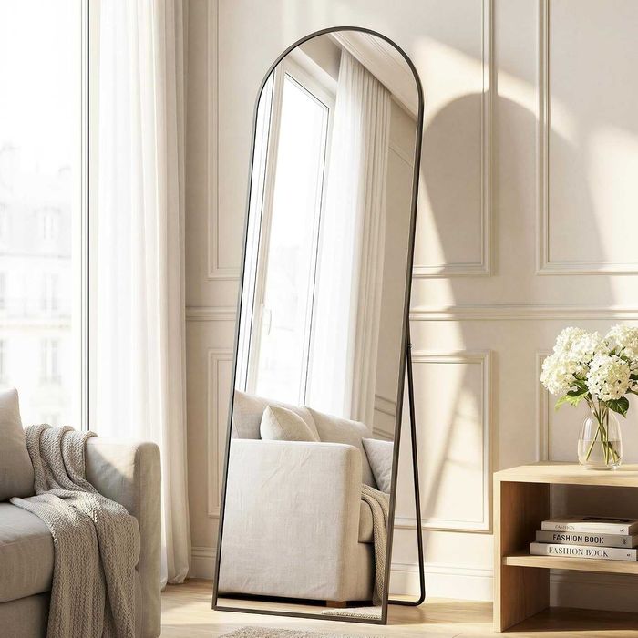 SONGMICS огледало за цял ръст 150×40 см – черно, почти ново