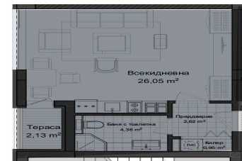 Едностаен апартамент в Гагарин