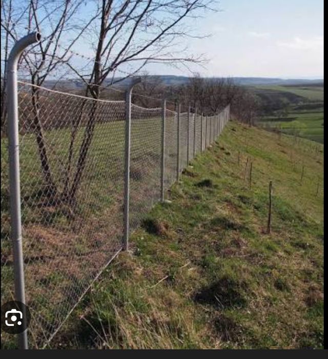 Garduri din plasa  si beton