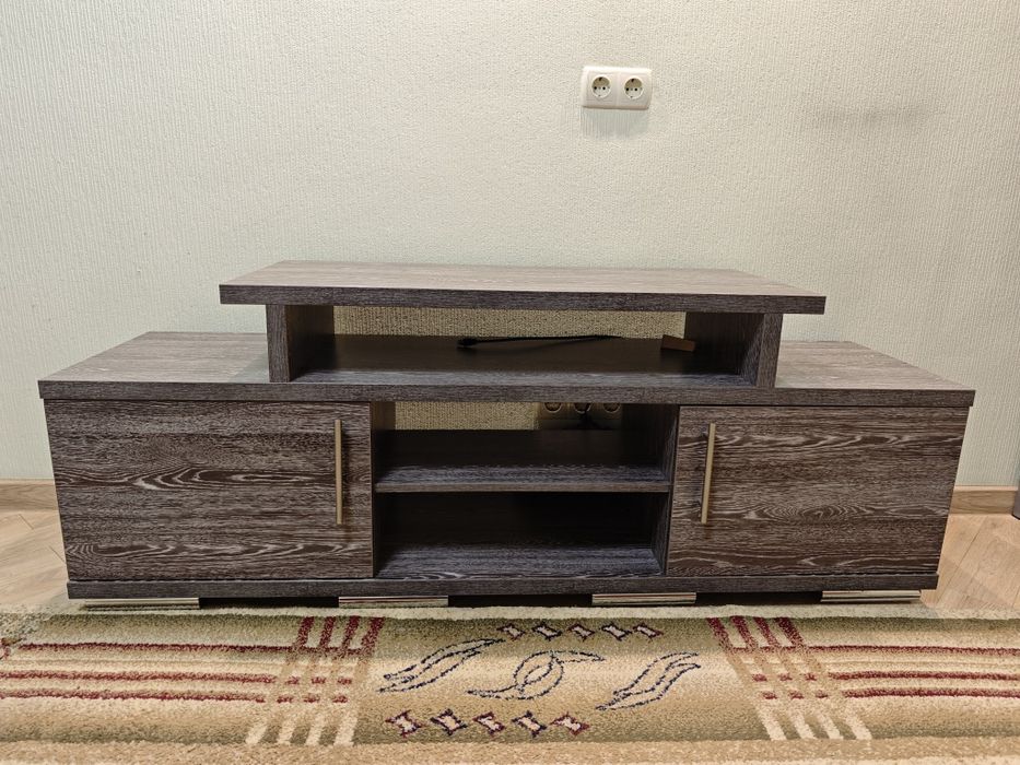 Тумба под ТВ, темно серая