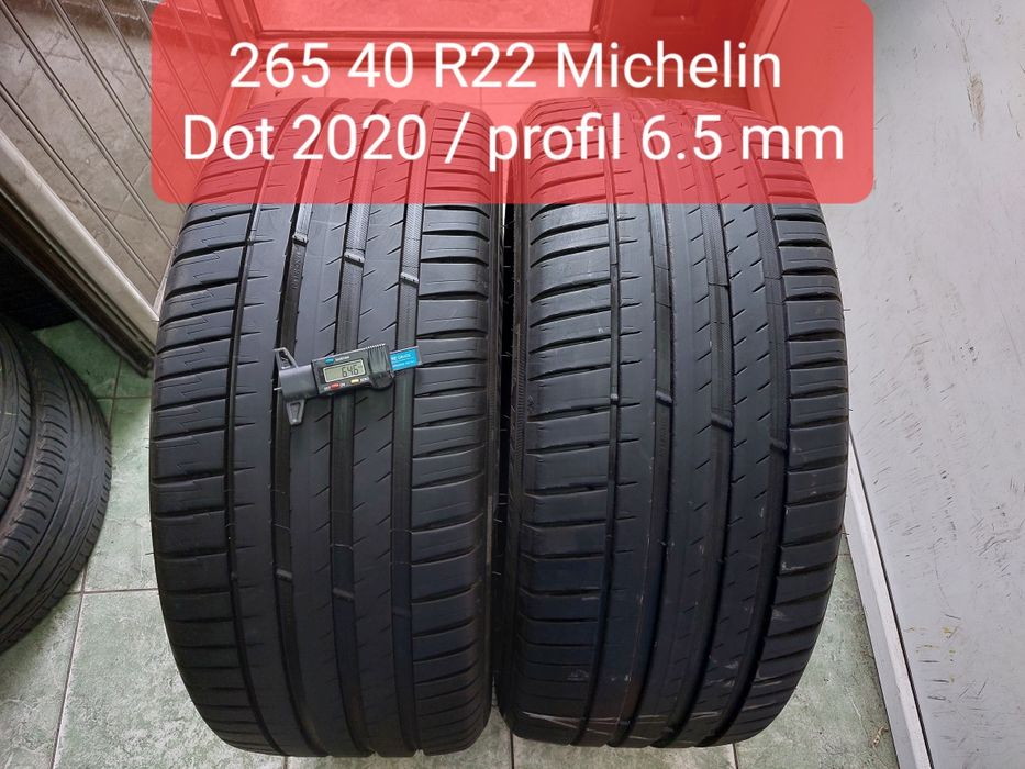 2 anvelope 265/40 R22 Michelin profil 6.5mm