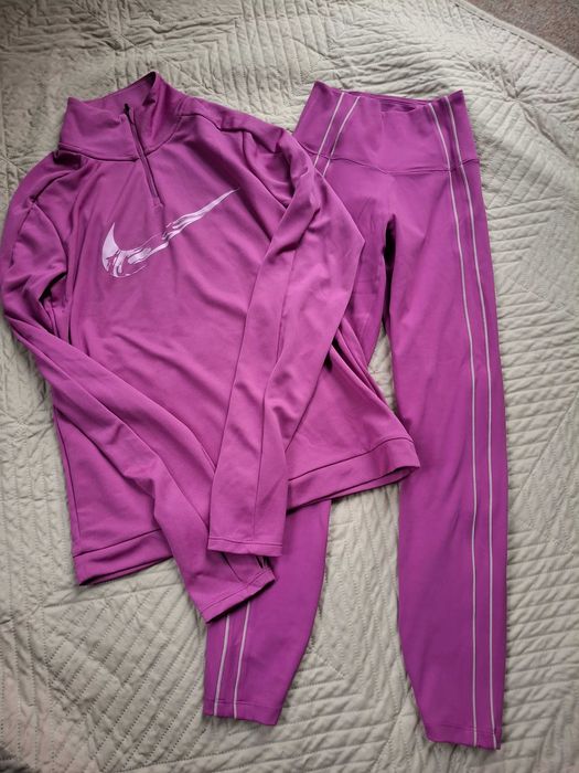 САМО ДНЕС 59лв Нов спортен екип Nike клин блуза dry fit Розов екип HM