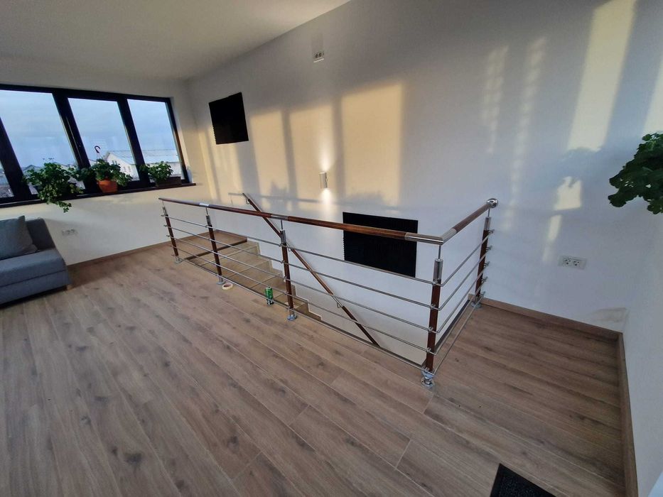 inox lemn ,balustrada inox cu lemn ,balcon inox ,terasa inox lemn