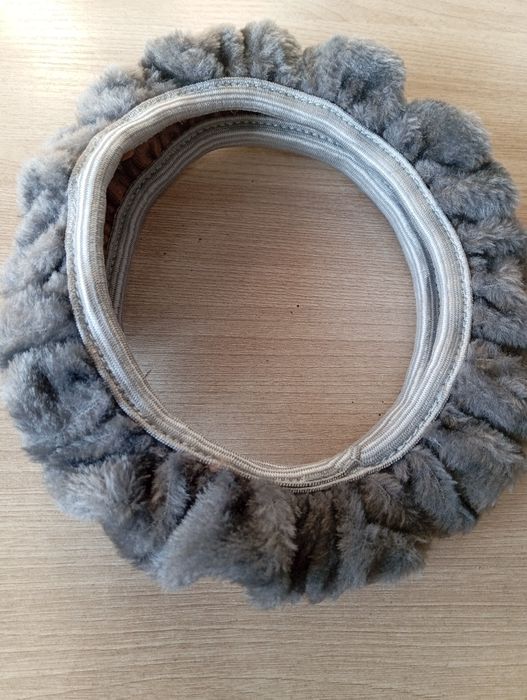 пушистый чехол на руль