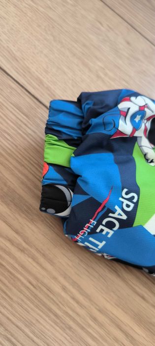 Зимен детски гащеризо цвят синьо за момче