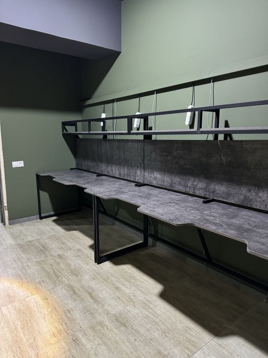 Компьютерный клуб учун лофт мебель|Кибер клуб|Геймерское кресло и стол