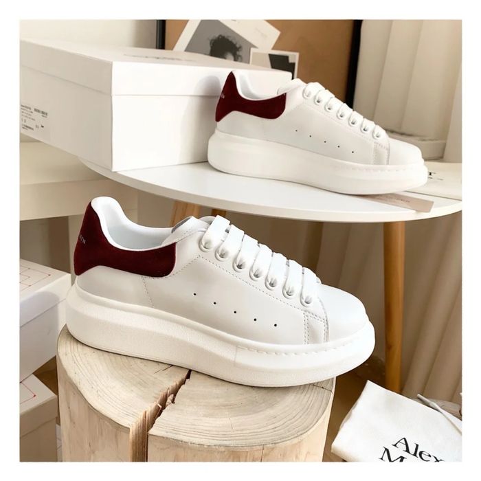 Alexander Mqueen Oversized Alb/Burgundy