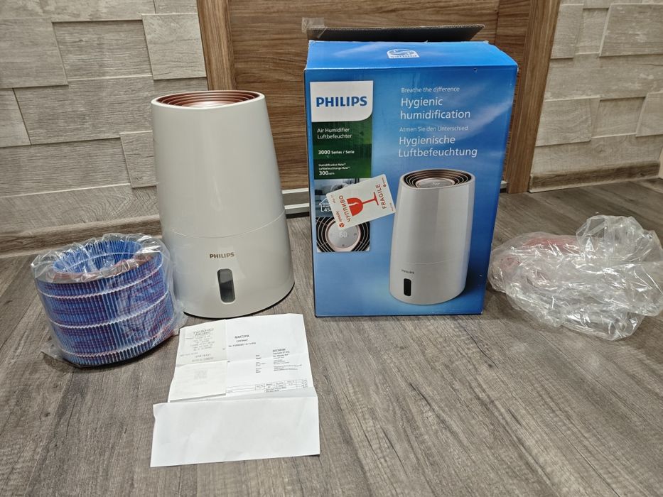 Овлажнител за въздух Philips HU3916/10, серия 3000 с технология NanoCl