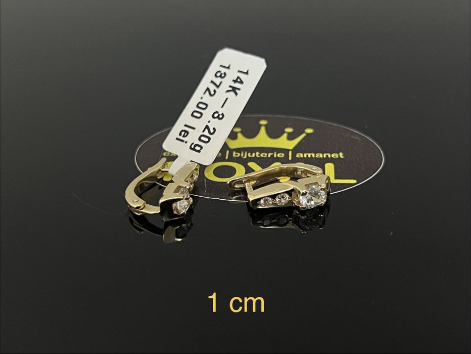 Bijuteria Royal CB: Cercei dama aur 14k 3,20gr