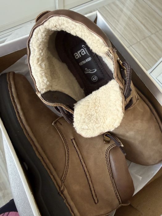 Ботинки, нубук, кожа р 42