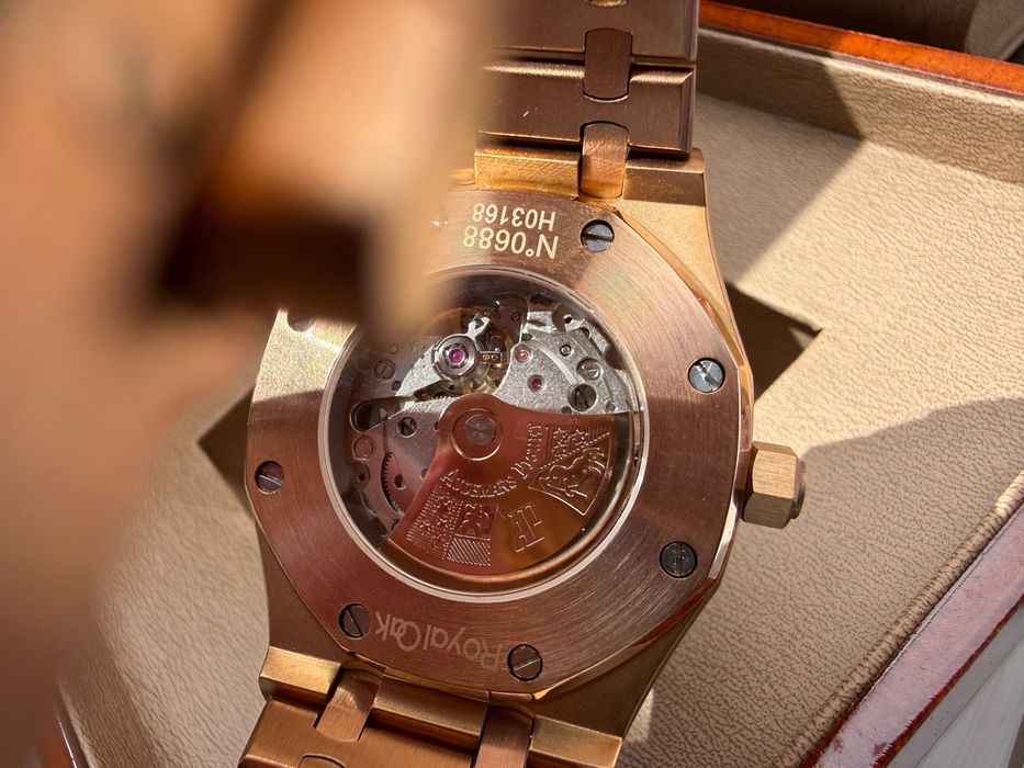 Audemars Piguet Royal Oak Rose Gold Blue