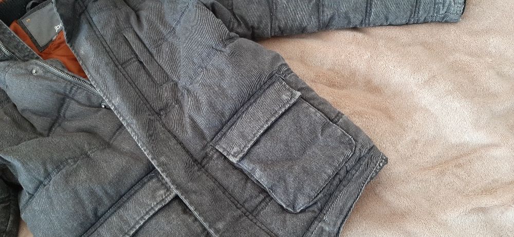 Детско зимно яке естествен пух от лисица на качулката Ръст 146-152