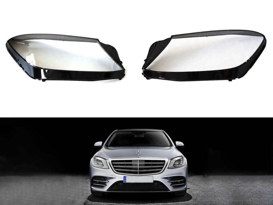 Стъкла за фарове на Mercedes S-Class W222 Facelift
