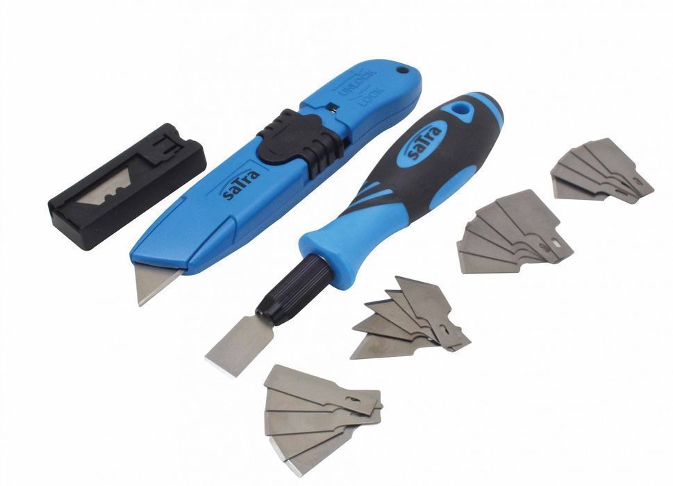 Trusa racleta si cutter 30 piese satra